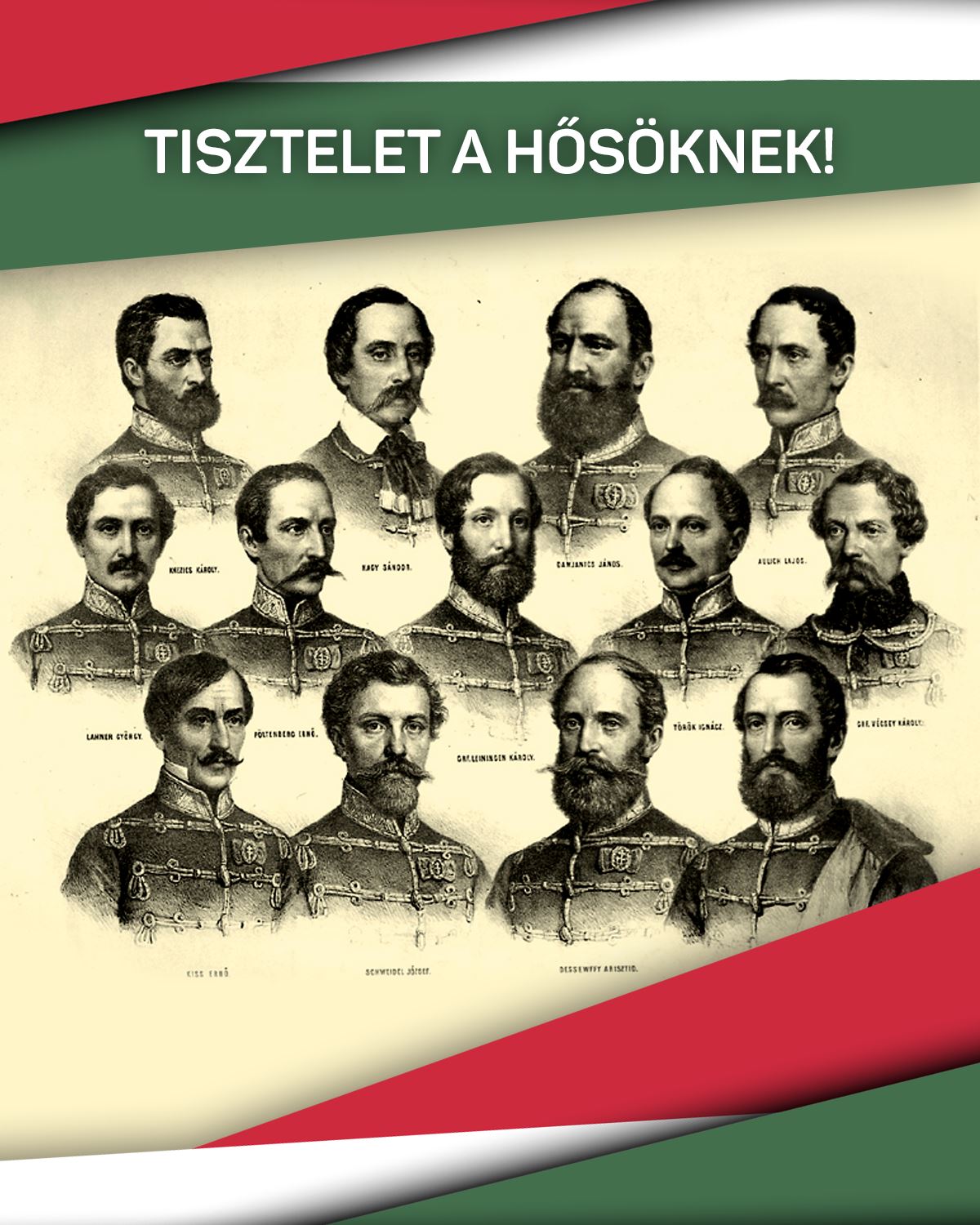 Az aradi vértanúk emléknapján tisztelettel emlékezünk azokra, akik az életüket áldozták a magyar szabadságért. Tisztelet a Hősöknek!
