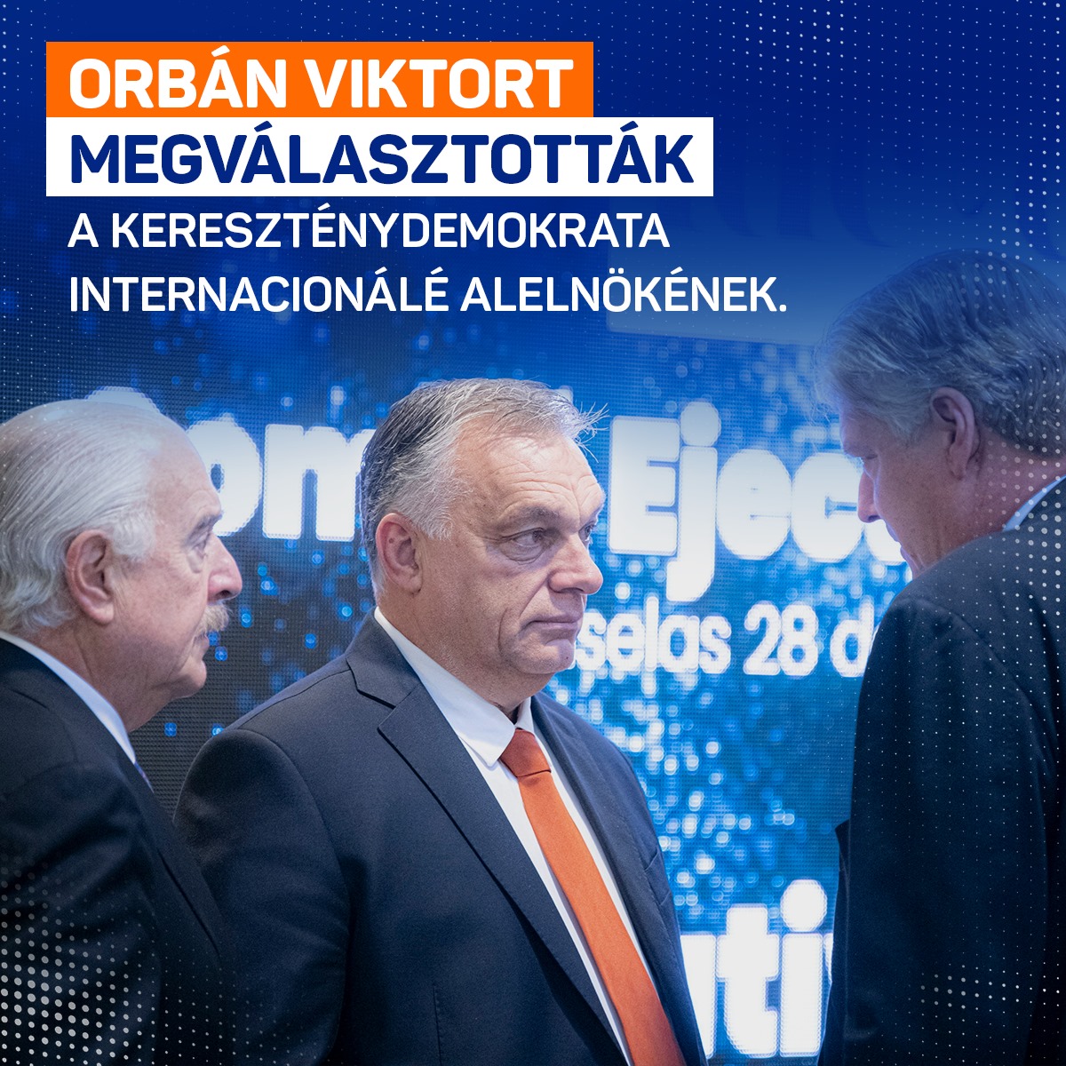 Orbán Viktort megválasztották az 1961-ben létrehozott jobboldali pártszövetség, a Kereszténydemokrata Internacionálé (CDI) alelnökének.