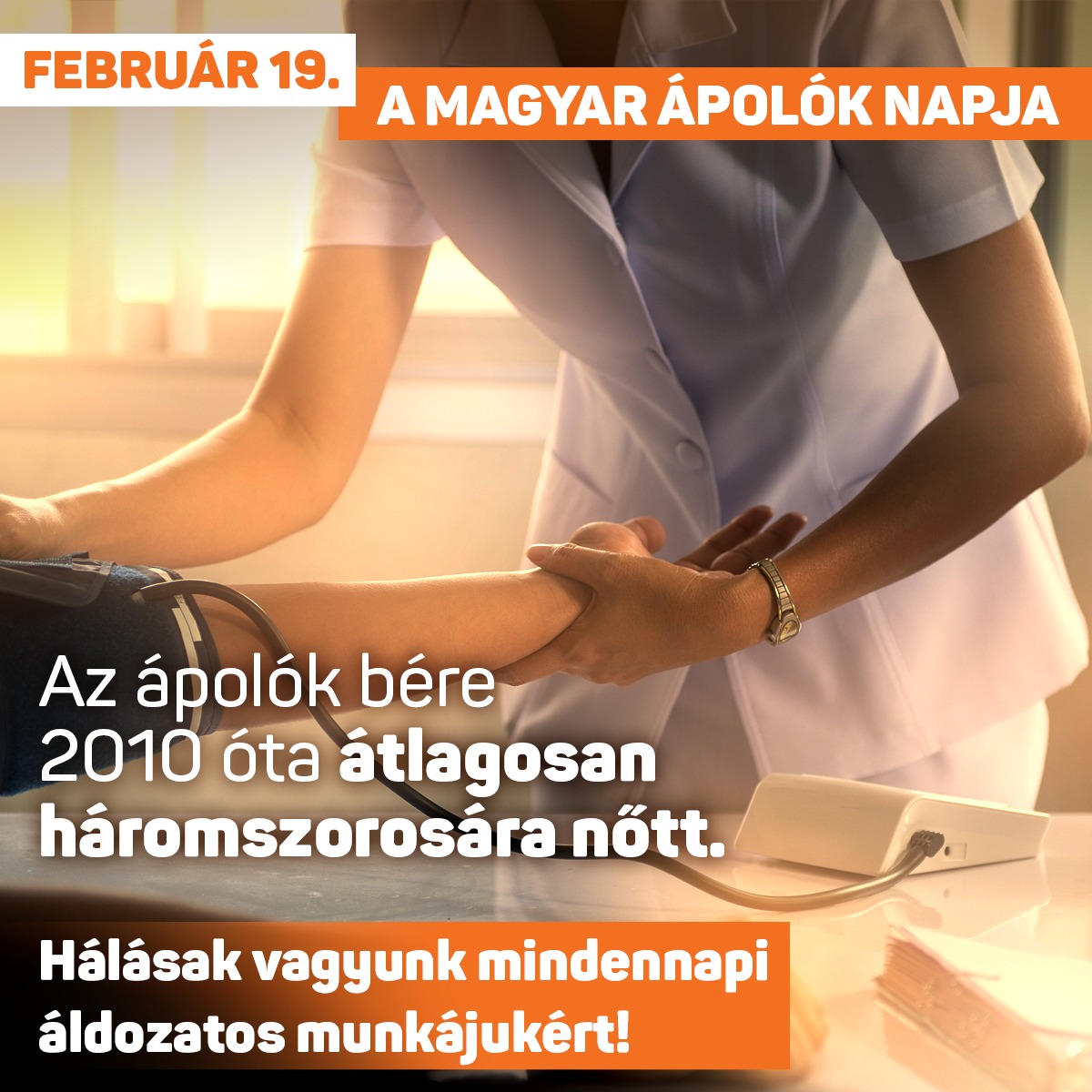 Február 19-e a Magyar Ápolók Napja!