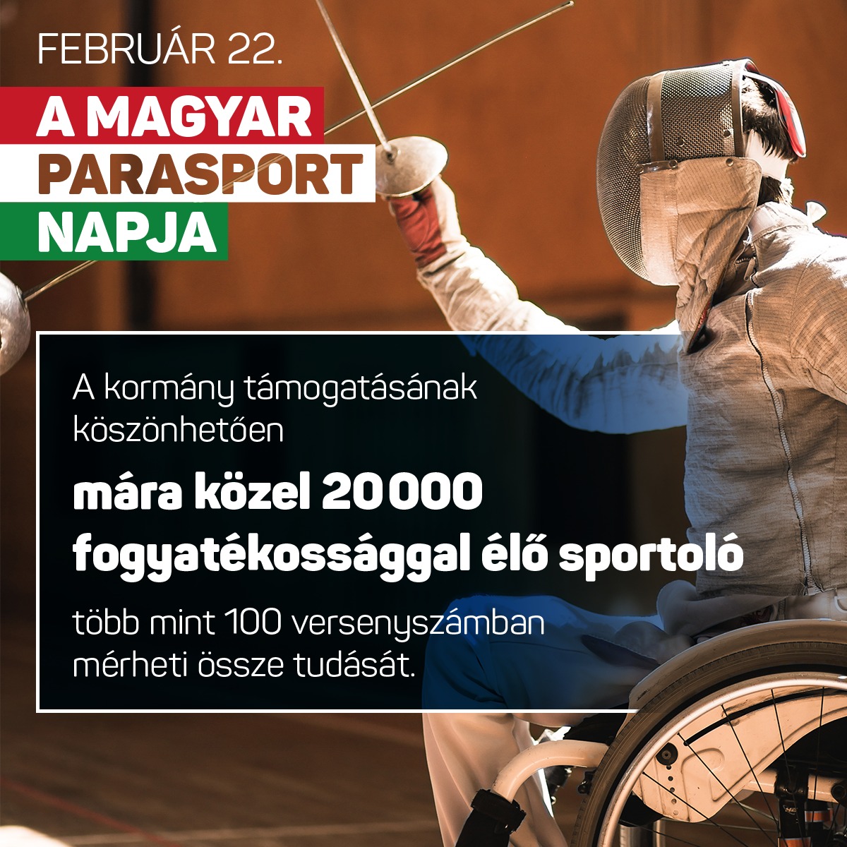 A Magyar Parasport Napján köszöntjük a parasportolókat!