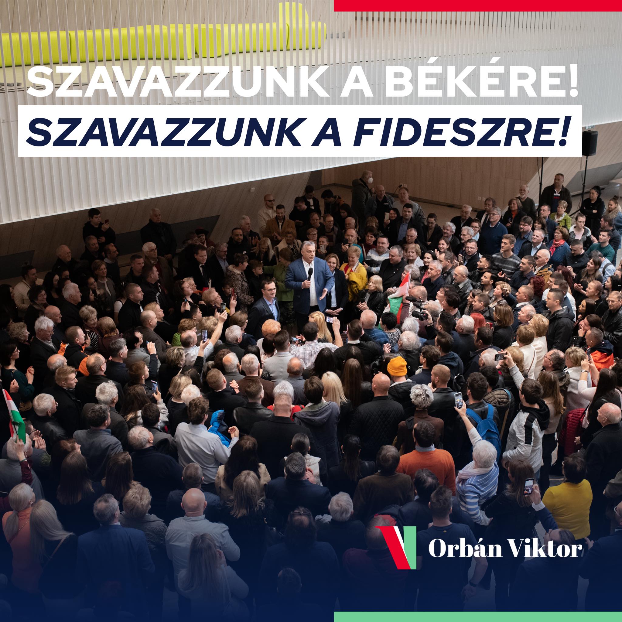 Orbán Viktor Kecskeméten: Háború vagy béke. Ez a tétje a holnapi választásnak!