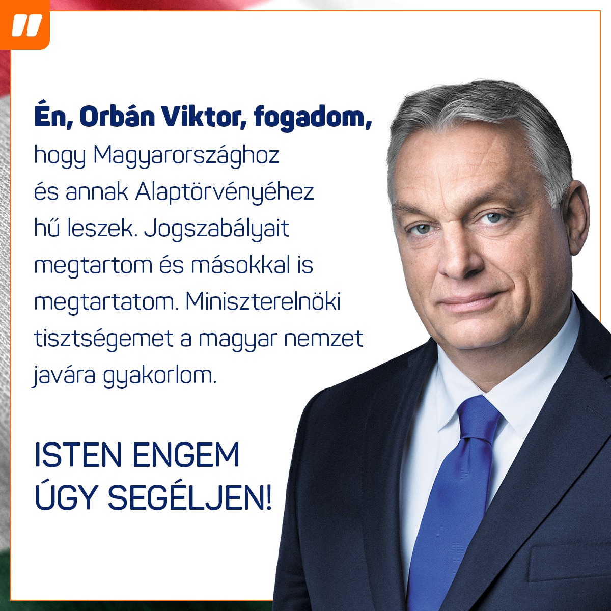 Orbán Viktor letette miniszterelnöki esküjét.