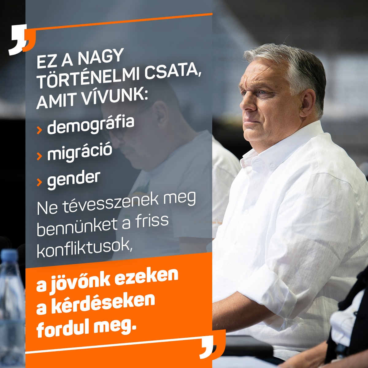 Orbán Viktor Tusnádfürdőn.