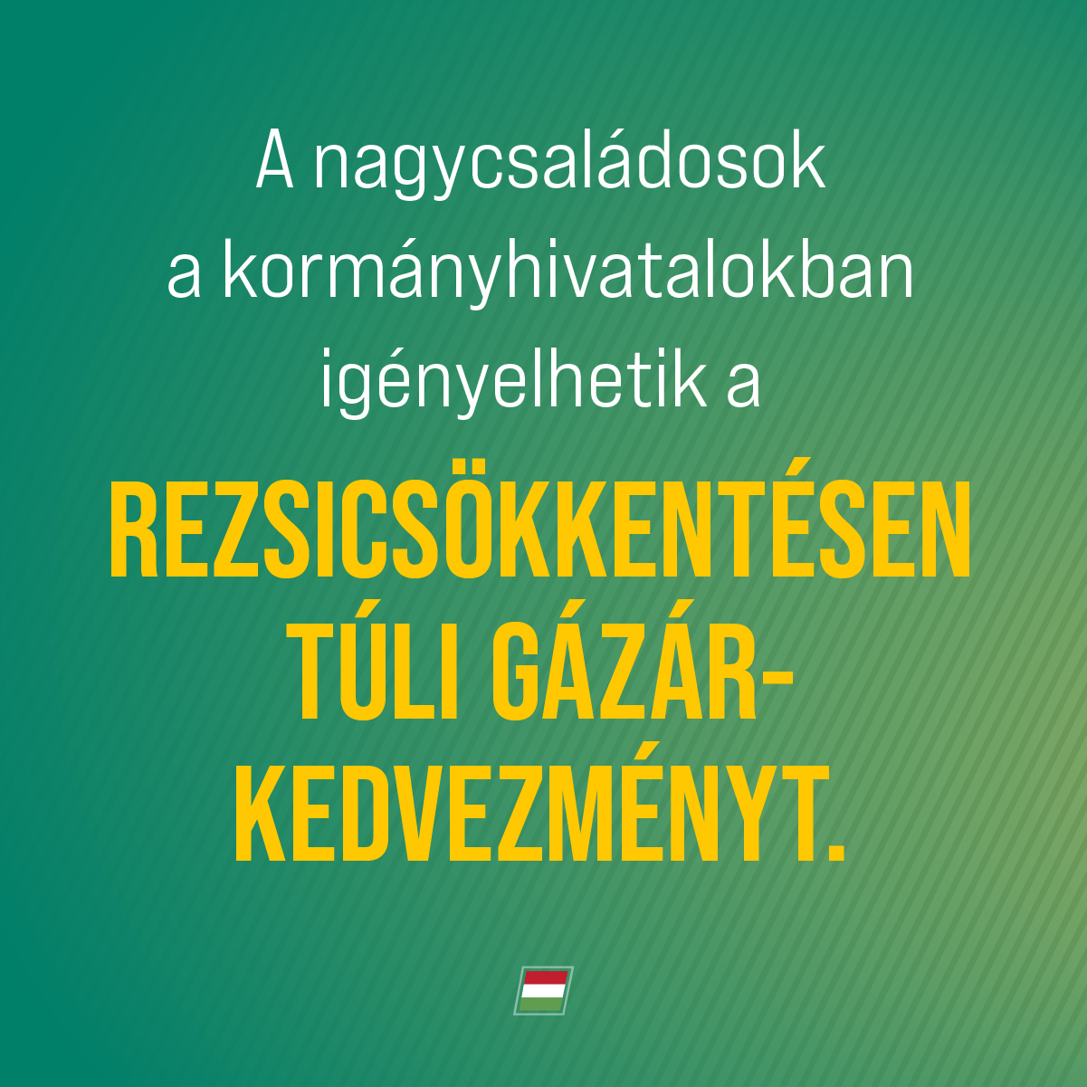 Ma léptek érvénybe az új szabályok. Európában egyedüliként rezsicsökkentéssel védjük a magyar embereket az átlagfogyasztásig! A nagycsaládos gázár-kedvezmény nem jár automatikusan, az érintettek a Kormányhivatalokban tudják igényelni.