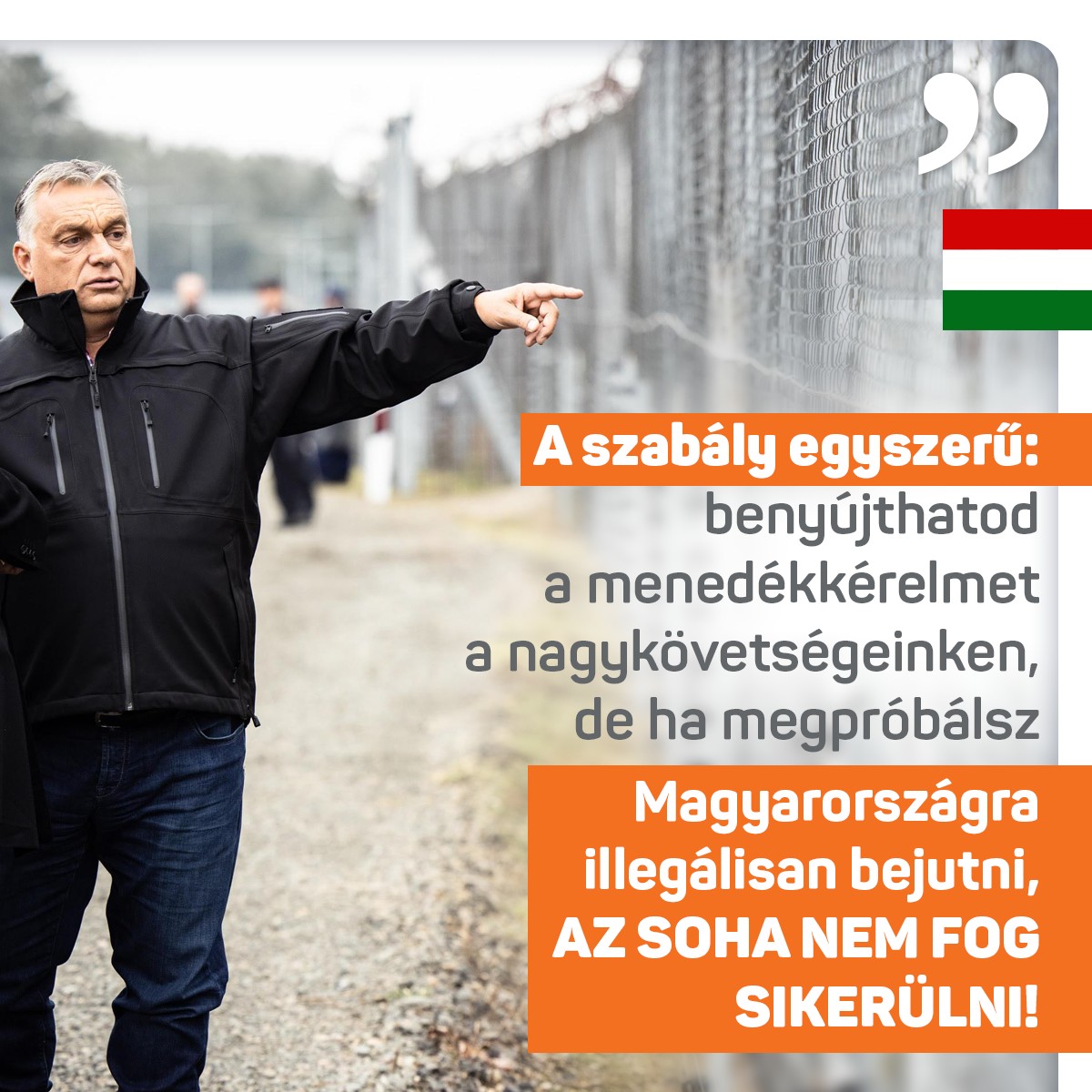 Mi a magyar határon elfogunk minden egyes illegális határátlépőt, és visszakísérjük őket a határ másik oldalára – mondta Orbán Viktor a CPAC konferencián, Dallasban.