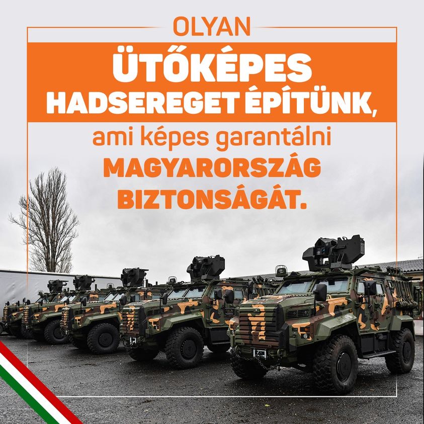 Olyan ütőképes hadsereget építünk, ami képes garantálni Magyarország biztonságát.