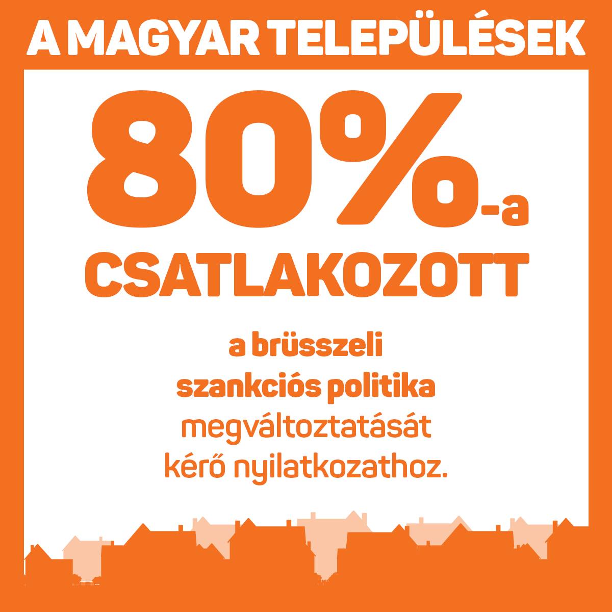 Példátlan összefogást eredményezett a magyarországi önkormányzatoknál az Európai Bizottság elnökének címzett, az uniós szankciós politika megváltoztatását, és a magyarokat is megillető uniós források elérését kérő levél. Szita Károly sajtótájékoztatón számolt be arról, hogy az általa másfél hónappal ezelőtt Ursula von der Leyenhez küldött nyilatkozathoz eddig a települések több mint 80 százaléka, 2551 önkormányzat csatlakozott.