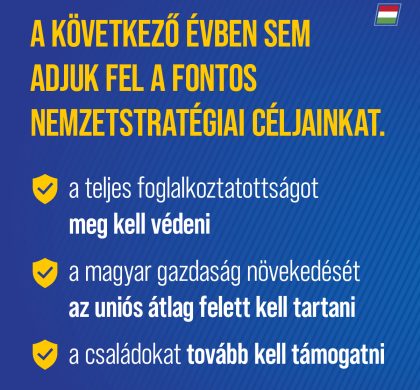 A szankciók miatt Európa súlyos válságba jutott. Nekünk olyan politikát kell folytatnunk, ami megvédi a munkahelyeket és a gazdaság versenyképességét.