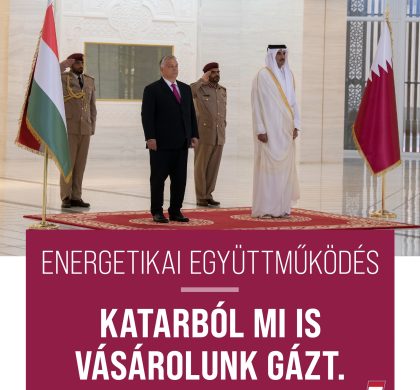 Energetikai megállapodást kötöttünk Katarban.