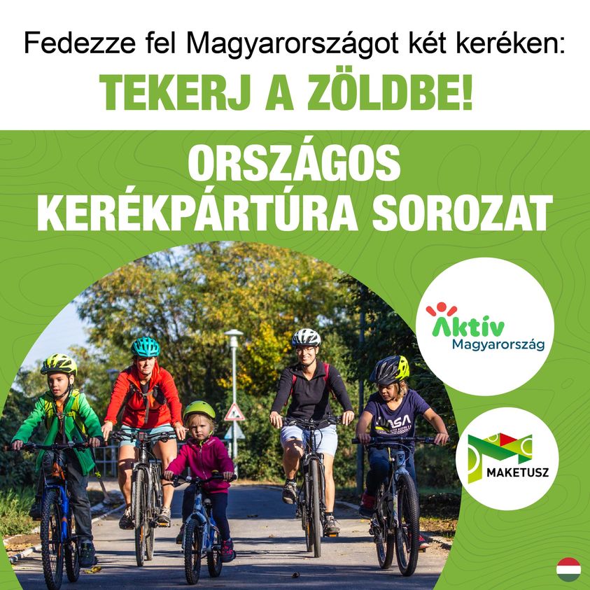 TEKERJ A ZÖLDBE! 19 megye, 200+ kerékpártúra, 8000 résztvevő. Böngésszen a túraútvonalak között: https://tekerjazoldbe.hu/turavalaszto